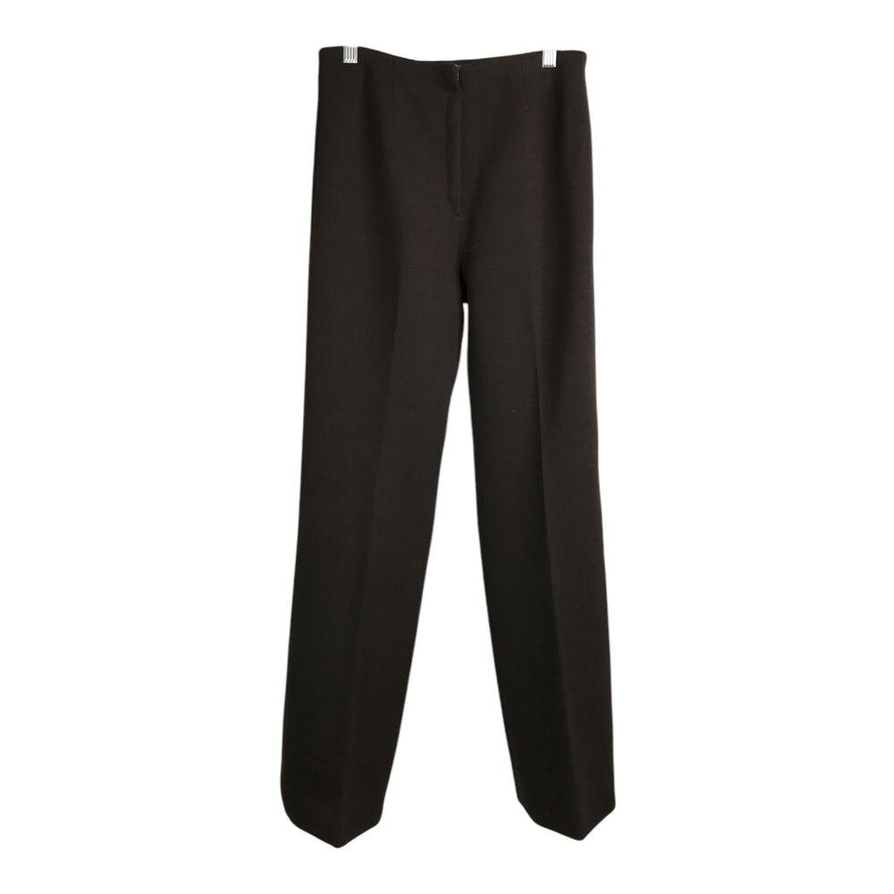 Womens Haberdashers Trouser Pants Heather Gray Hi-Rise‎ Dark Wash Flat Front